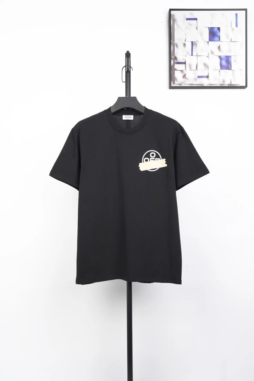 Off-White Black Yellow Tape Arrow T-Shirt product photo from LabelPicks