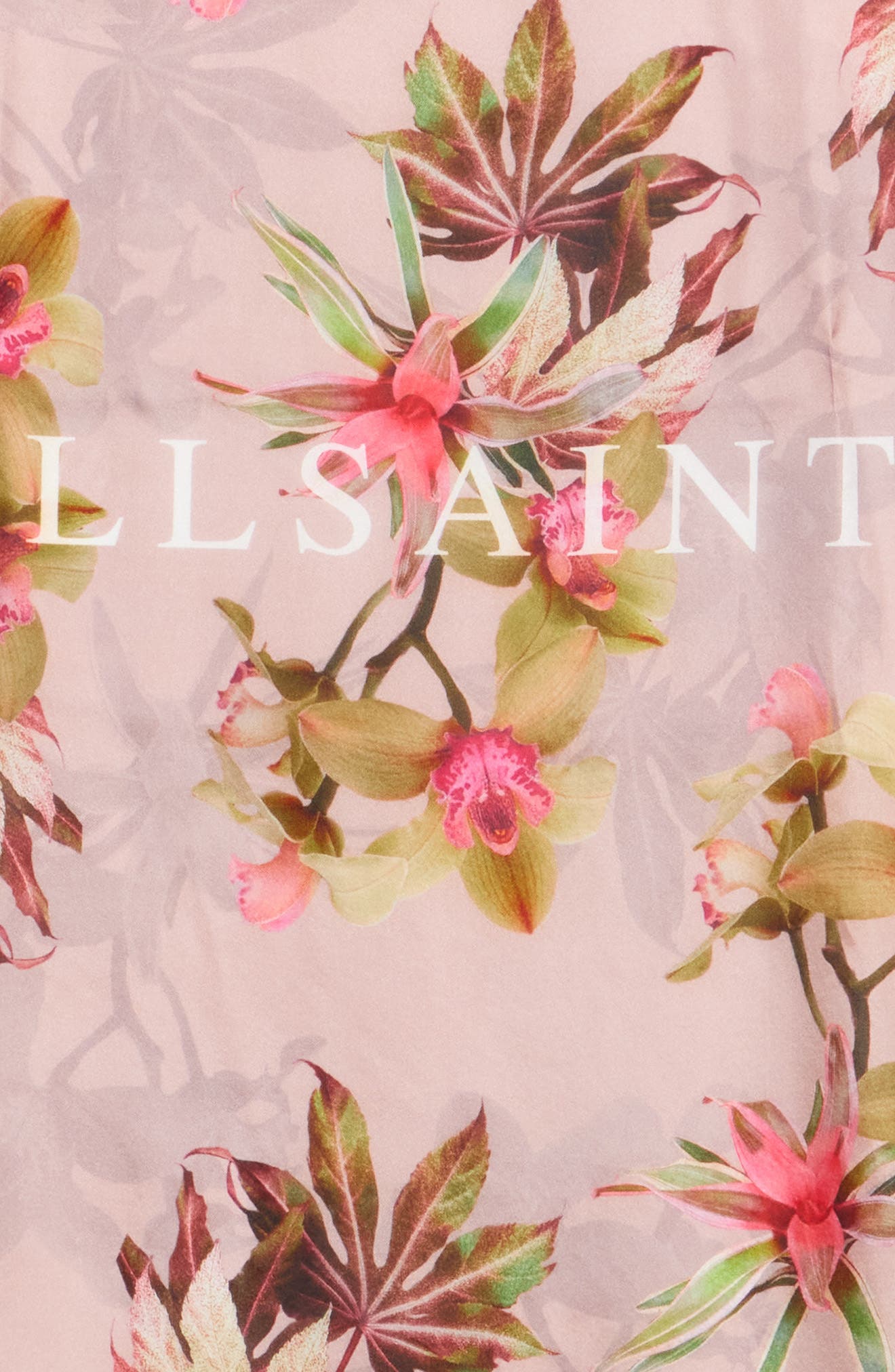 AllSaints Adena Silk Square Scarf
