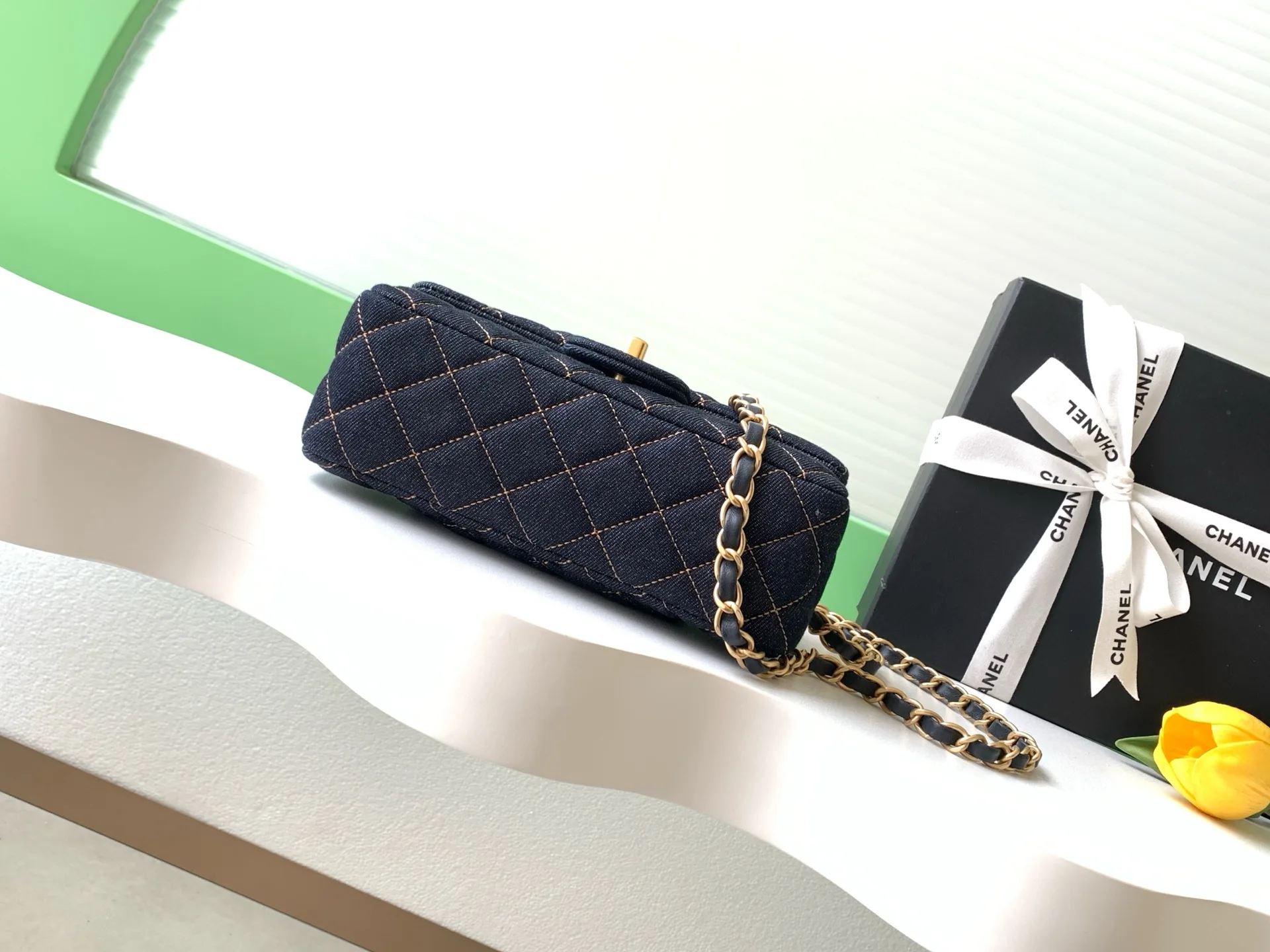 Chanel Classic Flap Navy Quilted Leather Crossbody Bag product photo from LabelPicks