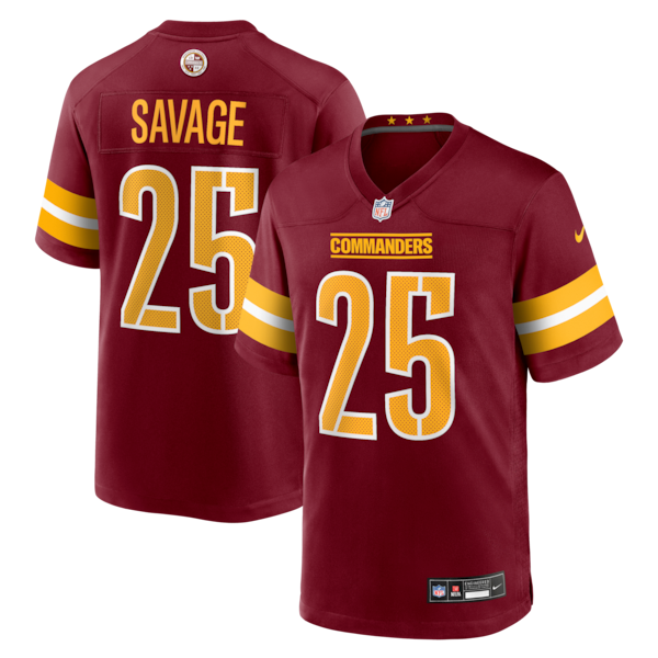 Darnell Savage Washington Commanders Nike Team Game Jersey -  Burgundy
