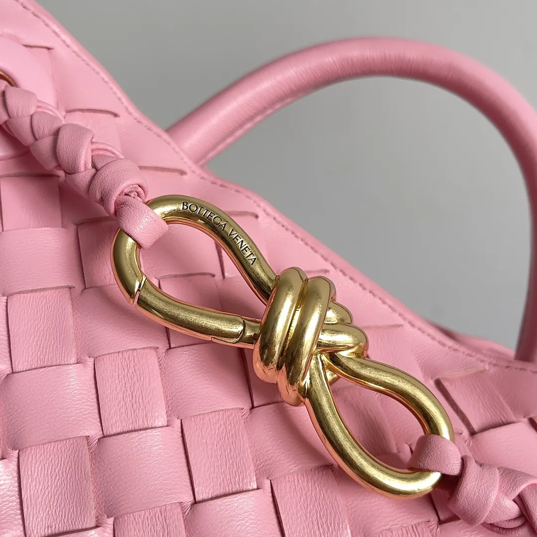 Bottega Veneta Andiamo White Intrecciato Woven Leather Shoulder Bag product photo from LabelPicks