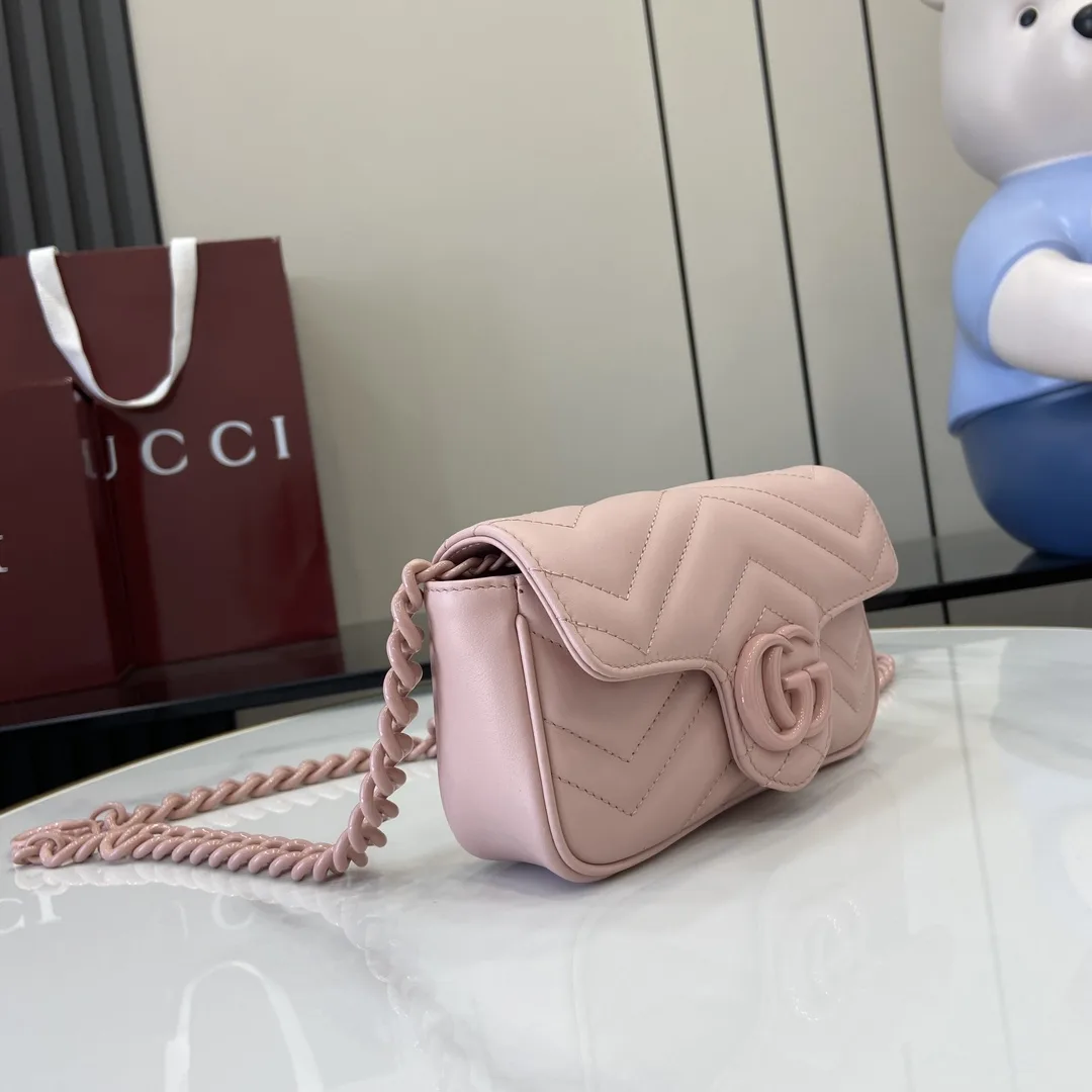 Gucci Pink Marmont Quilted Leather Shoulder Bag product photo from LabelPicks