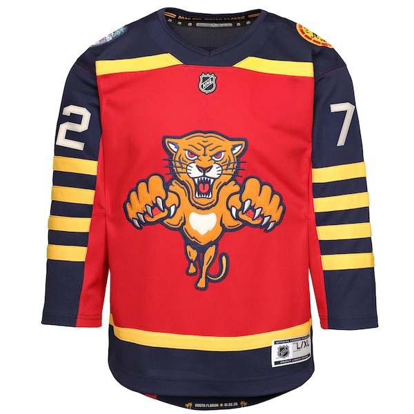 Sergei Bobrovsky Florida Panthers Outerstuff Youth 2026 NHL Winter Classic Premier Jersey - Red