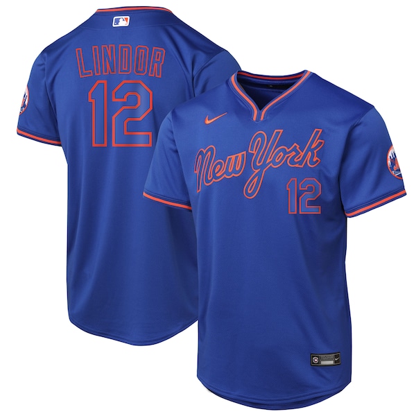 Francisco Lindor New York Mets Nike Youth Alternate Limited Player Jersey - Royal/Gray