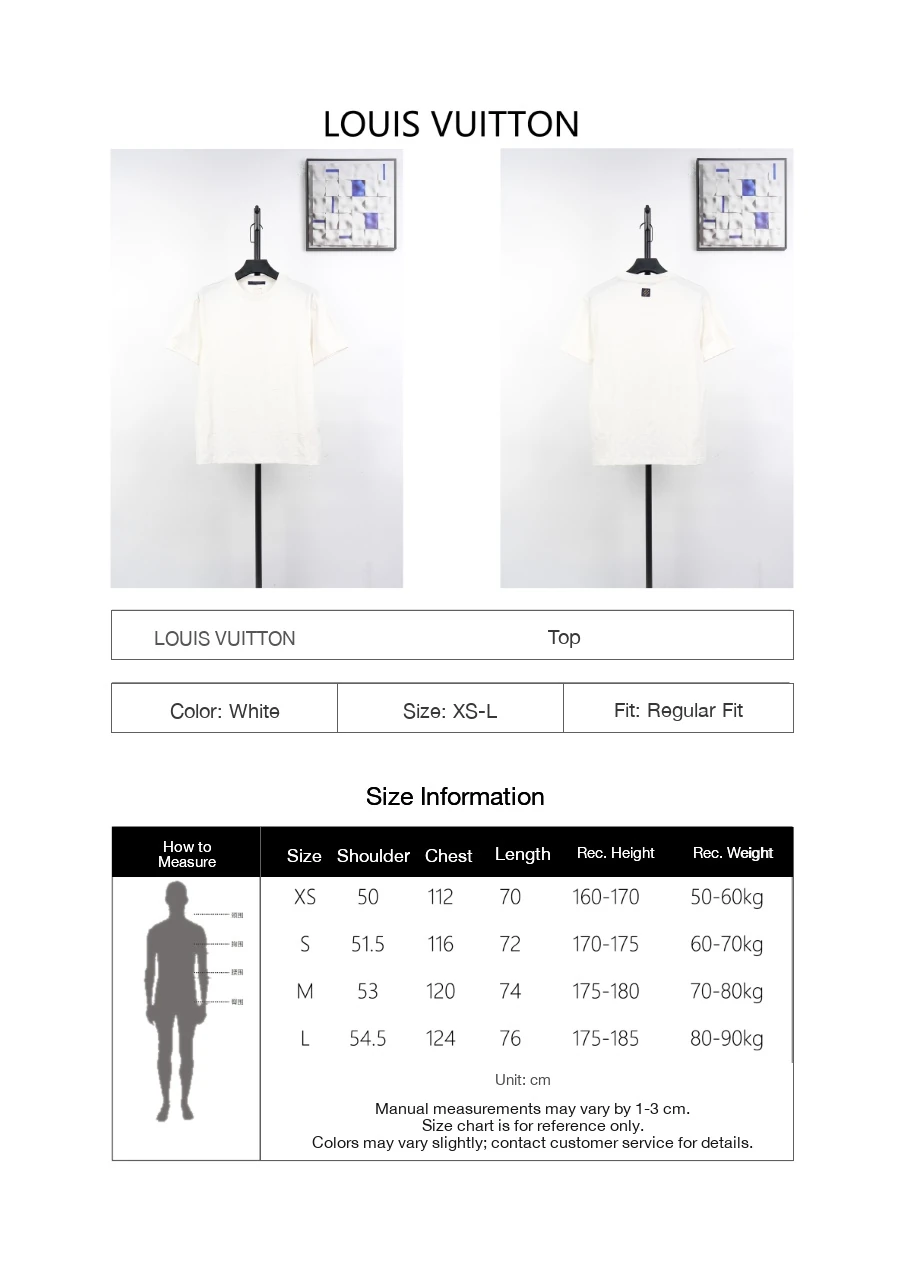Louis Vuitton White Flocked Monogram T-Shirt product photo from LabelPicks