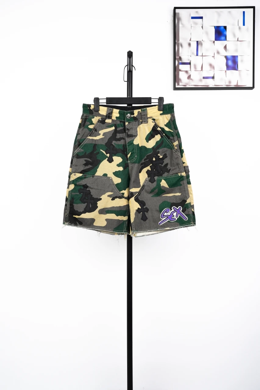 Chrome Hearts Camo Leather Patch Utility Shorts product photo from LabelPicks