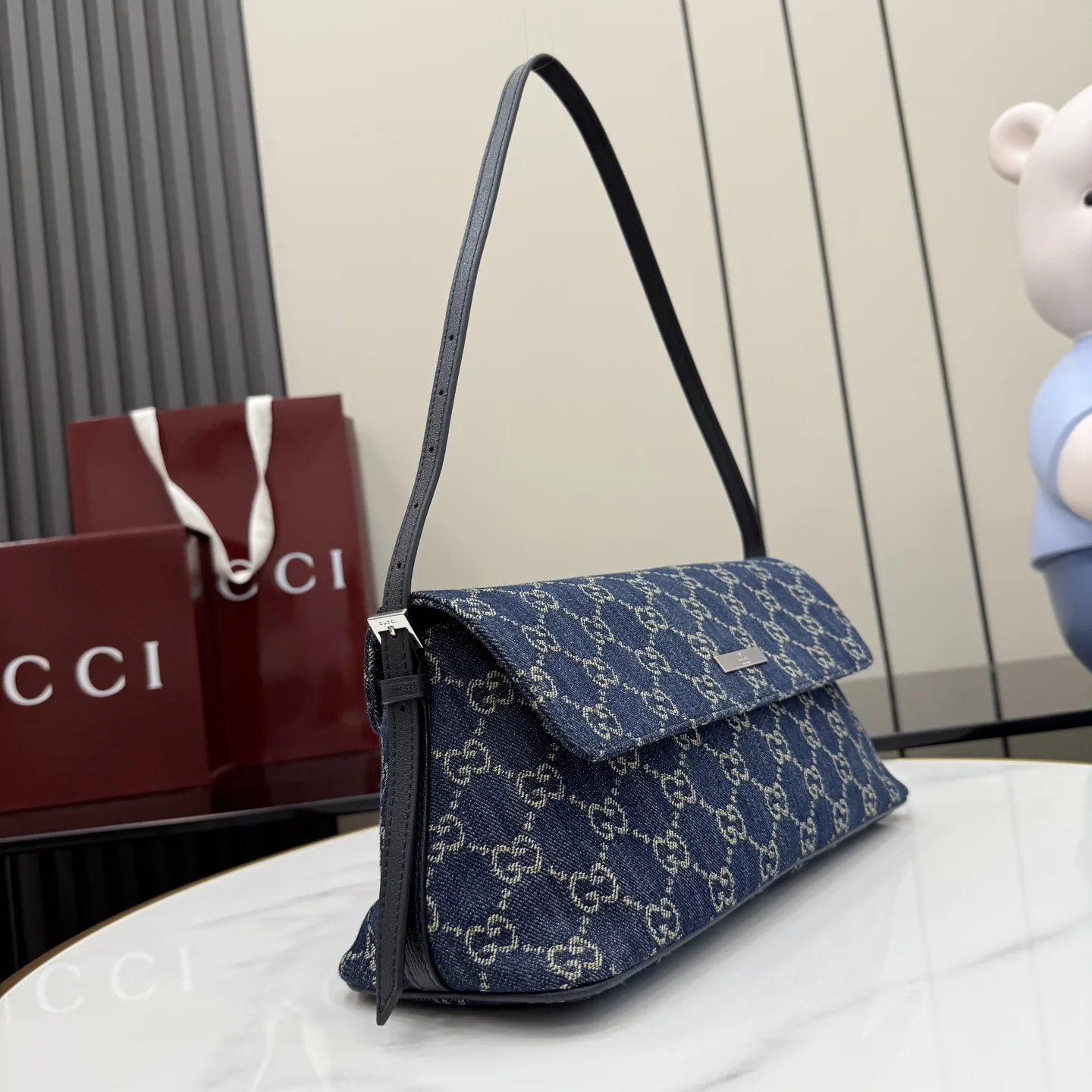 Gucci Blue Generation Nylon Shoulder Bag product photo from LabelPicks
