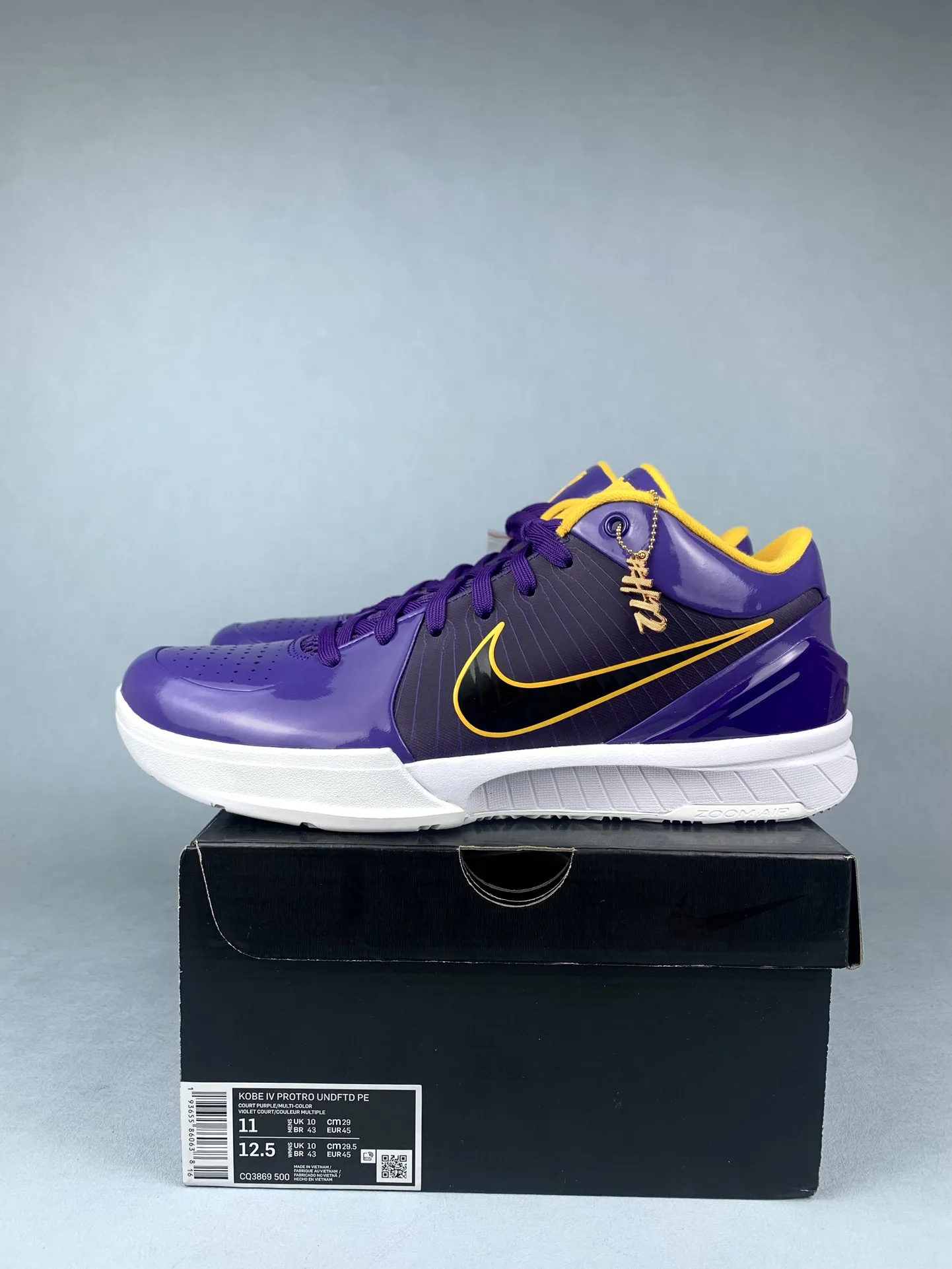 UNDEFEATED x Kobe 4 Protro “Lakers” Basketball Shoes product photo from LabelPicks