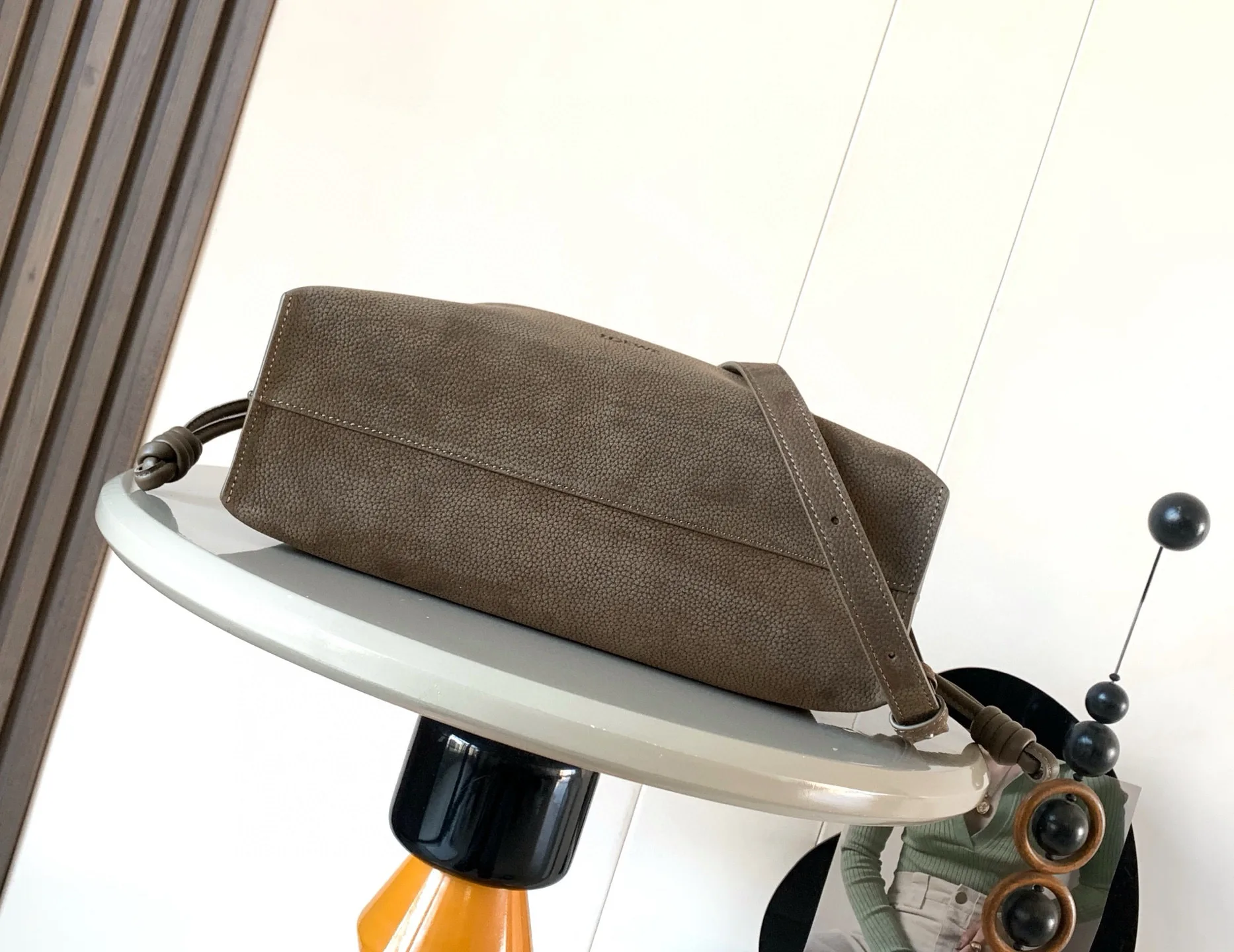 Loewe Grained Leather Flamenco Bucket Bag product photo from LabelPicks