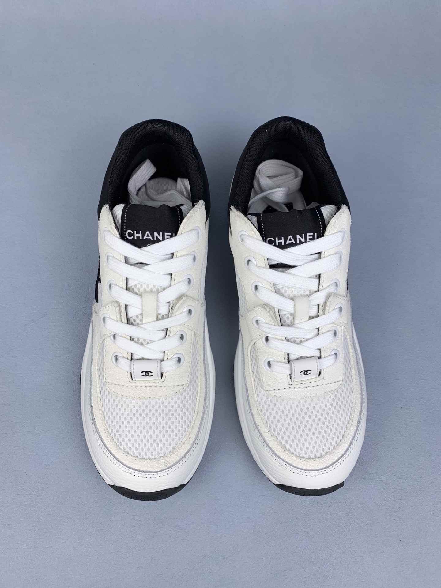 CHANEL Sneakers Fabric, Suede Calfskin & Mesh