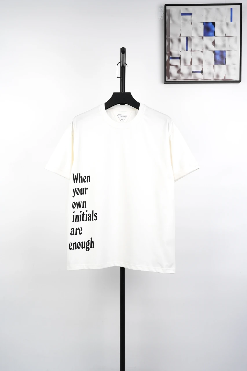 Bottega Veneta White Slogan Print T-Shirt product photo from LabelPicks