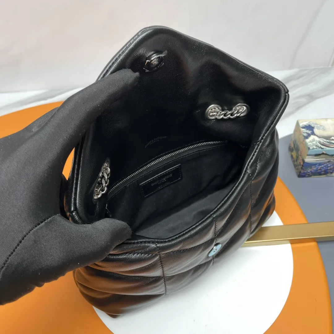 Saint Laurent Black Loulou Quilted Leather Shoulder Bag product photo from LabelPicks