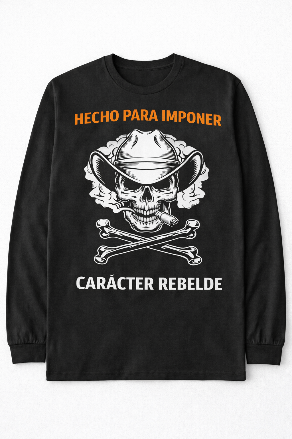 Remera Calavera Cowboy con Cigarro | Estilo Rebelde Unisex