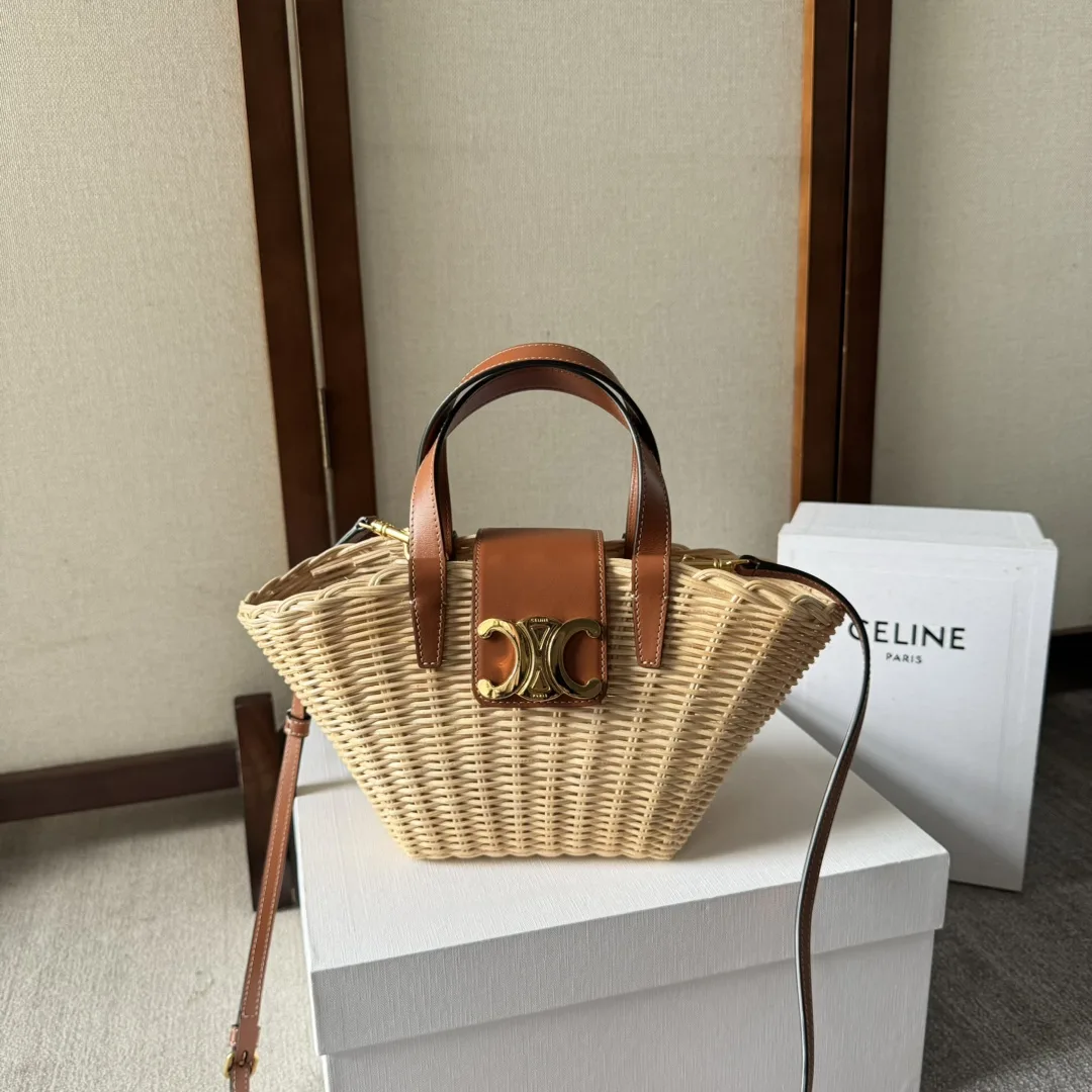 Celine Straw Woven Shoulder Bag product photo from LabelPicks