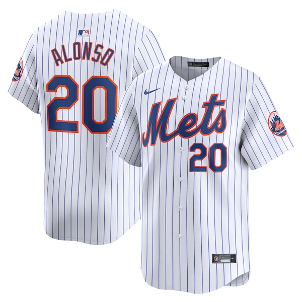 Pete Alonso New York Mets Nike Home Limited Player Jersey - White/Gray