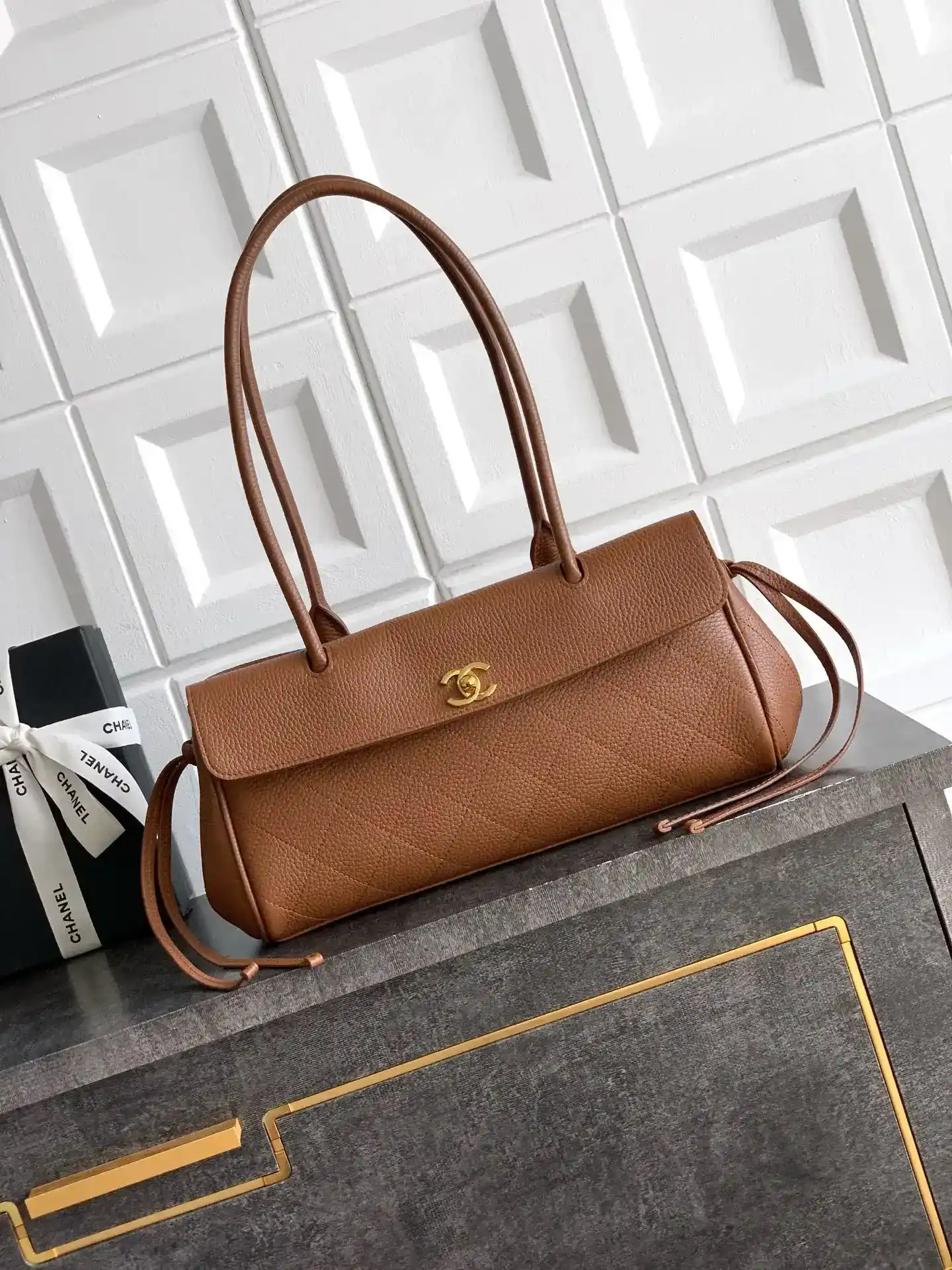 Chanel Black Quilted Leather Top Handle Bag product photo from LabelPicks
