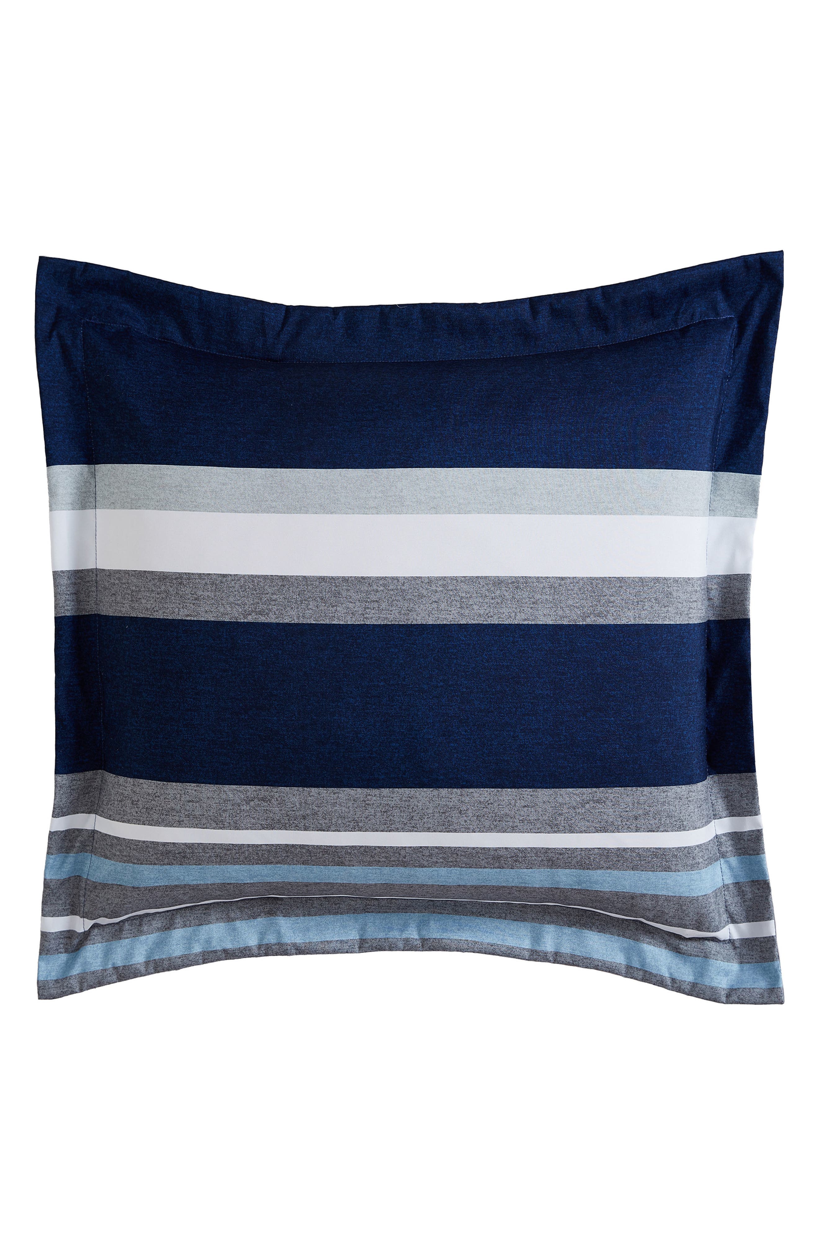 Nautica Heathered Block Stripe Comforter Set