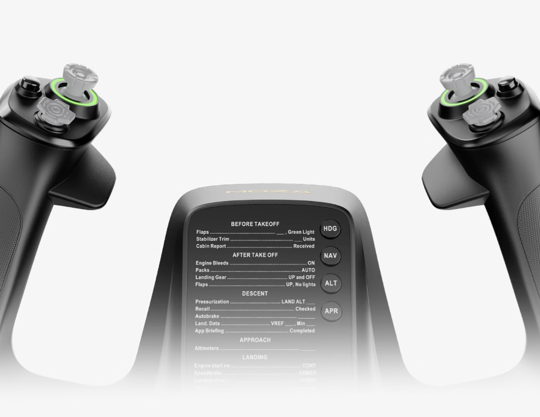 MOZA YOKE Cessna Force Feedback Flight Simulator Set Aviation Airplane Simulator Gaming Controller  - GreshamTech