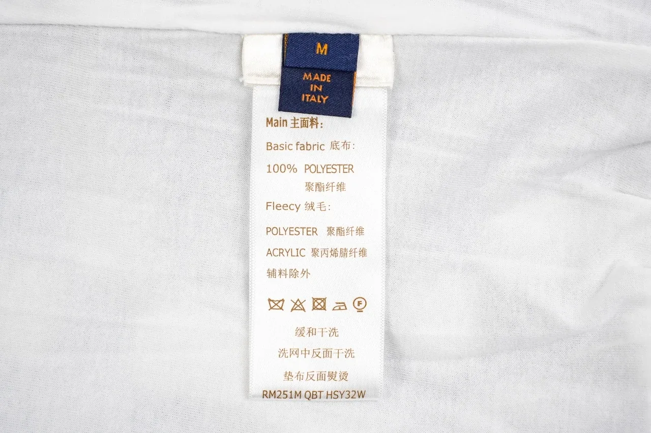 Louis Vuitton White Grey Mosaic Sherpa Jacket product photo from LabelPicks