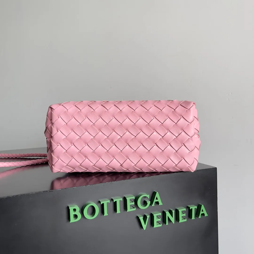 Bottega Veneta Andiamo White Intrecciato Woven Leather Shoulder Bag product photo from LabelPicks