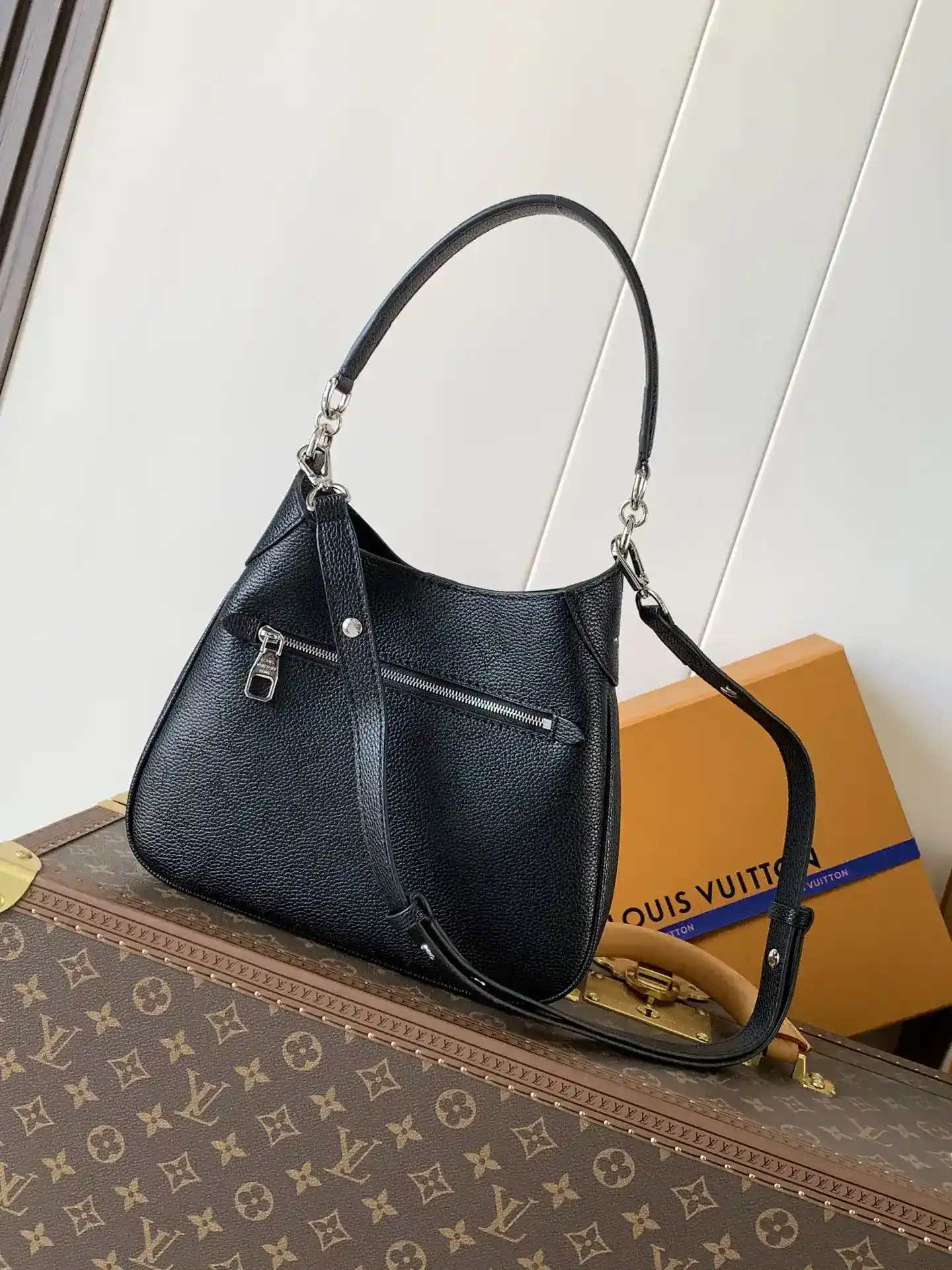Louis Vuitton Black Calfskin Hobo Bag product photo from LabelPicks