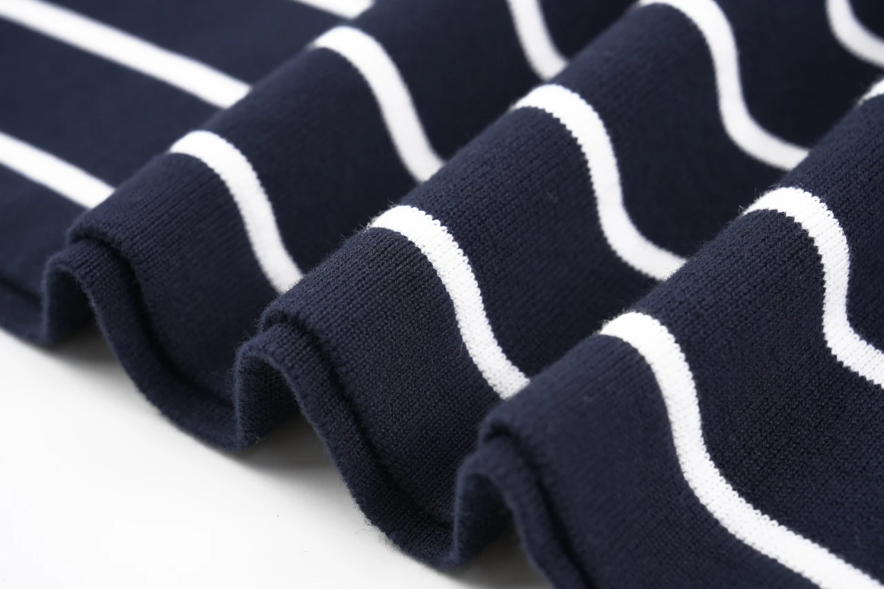Ralph Lauren Navy Stripe Pony Embroidered Knit T-Shirt product photo from LabelPicks