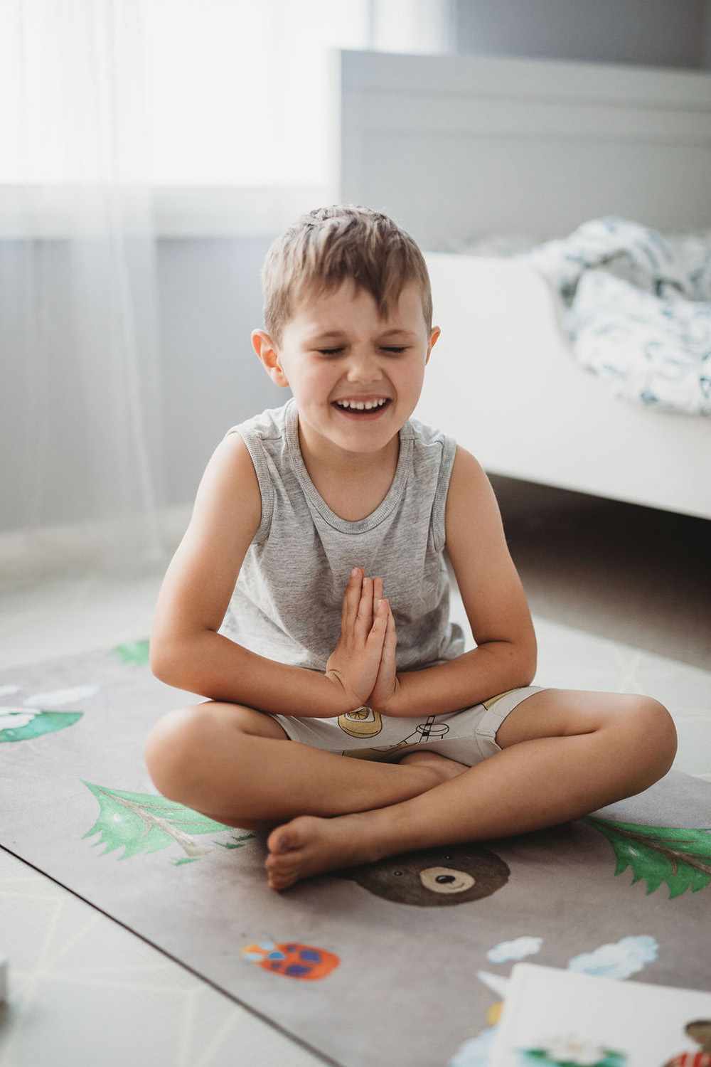 MINDFUL & CO KIDS מזרן יוגה מגומי ממוחזר