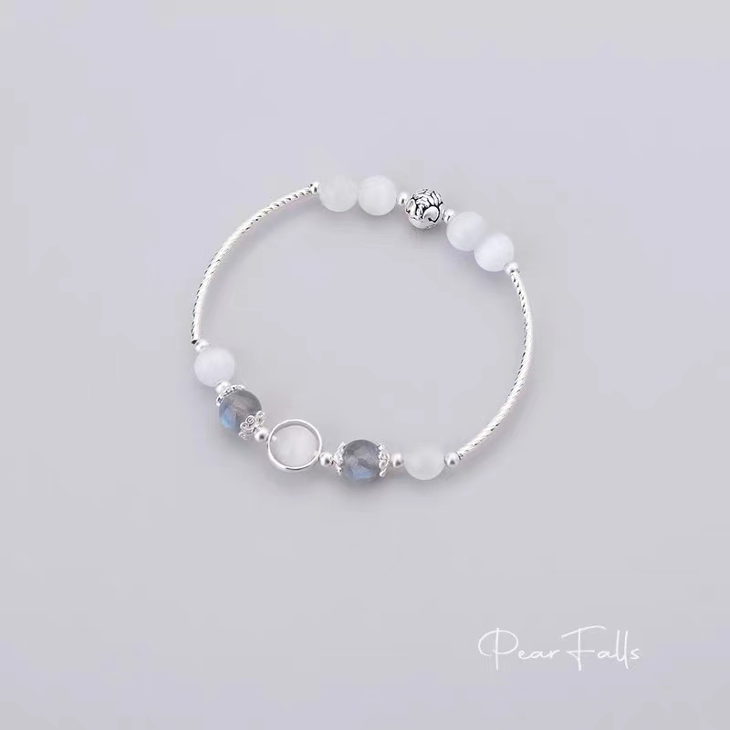 Pear Fall S925 Opal Pixiu Pixiu Bracelet Ladies Niche Design Moonstone Bracelet