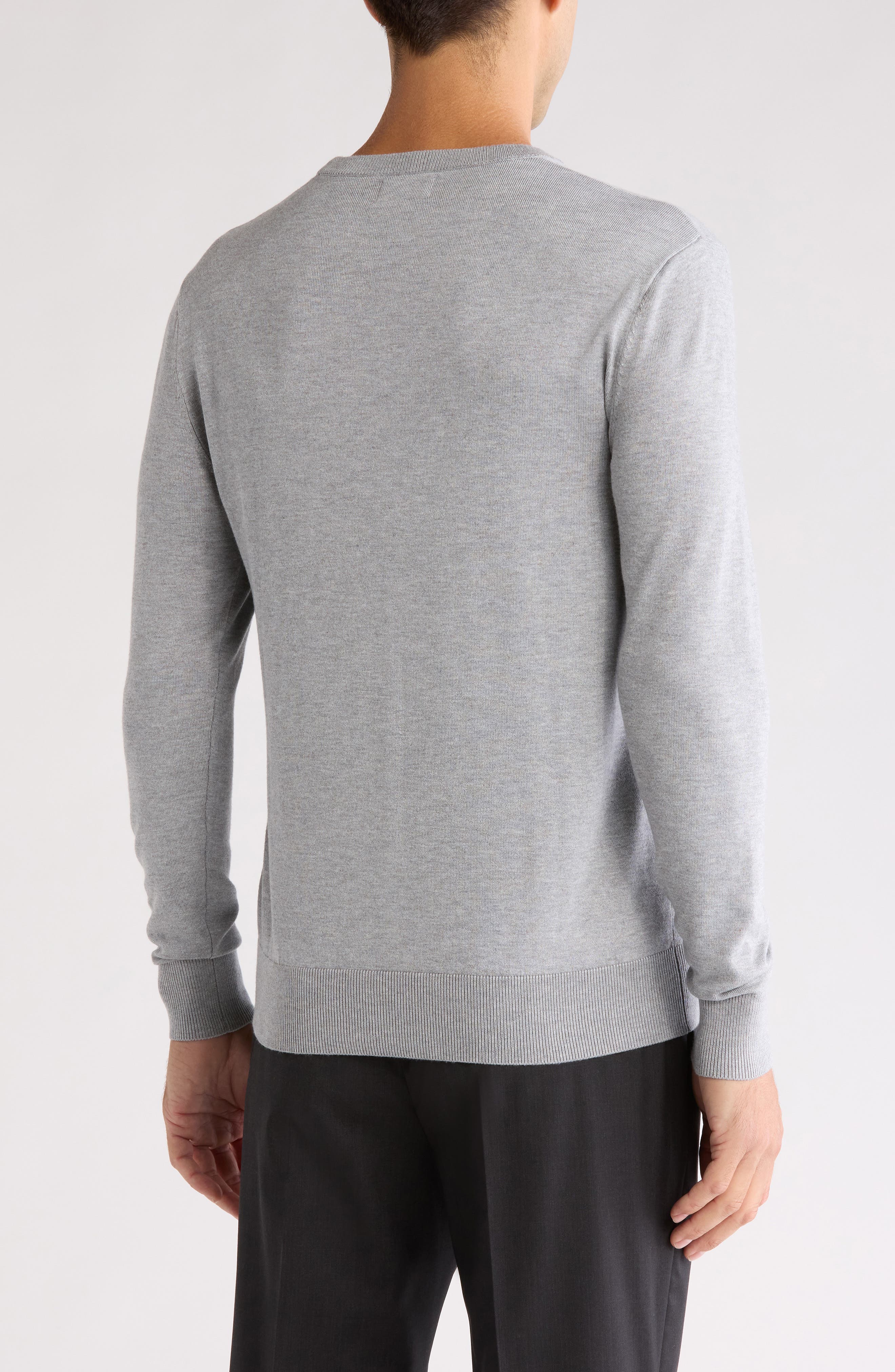 TOM BAINE Solid Crewneck Pullover