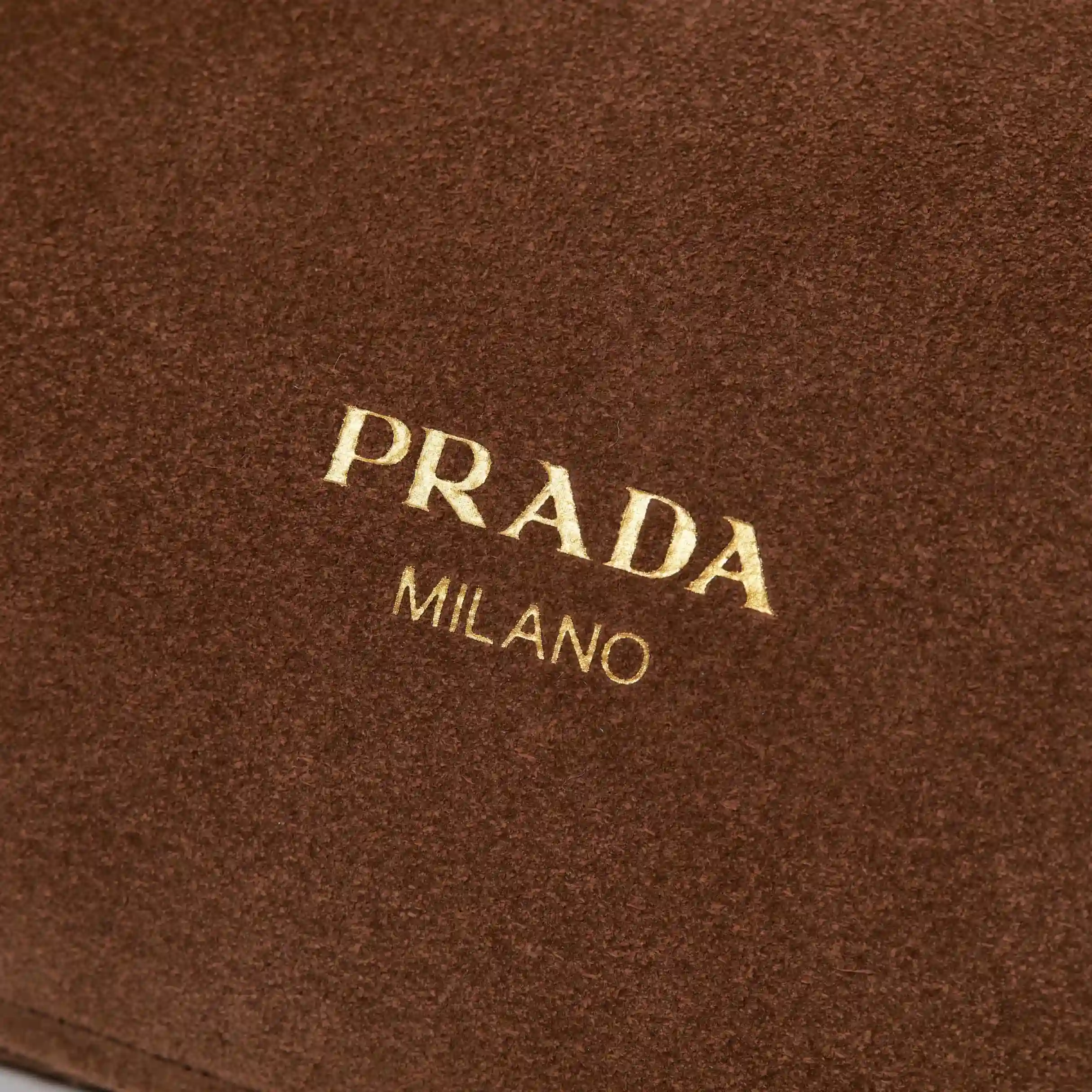 Prada Brown Suede Leather Tote Bag product photo from LabelPicks