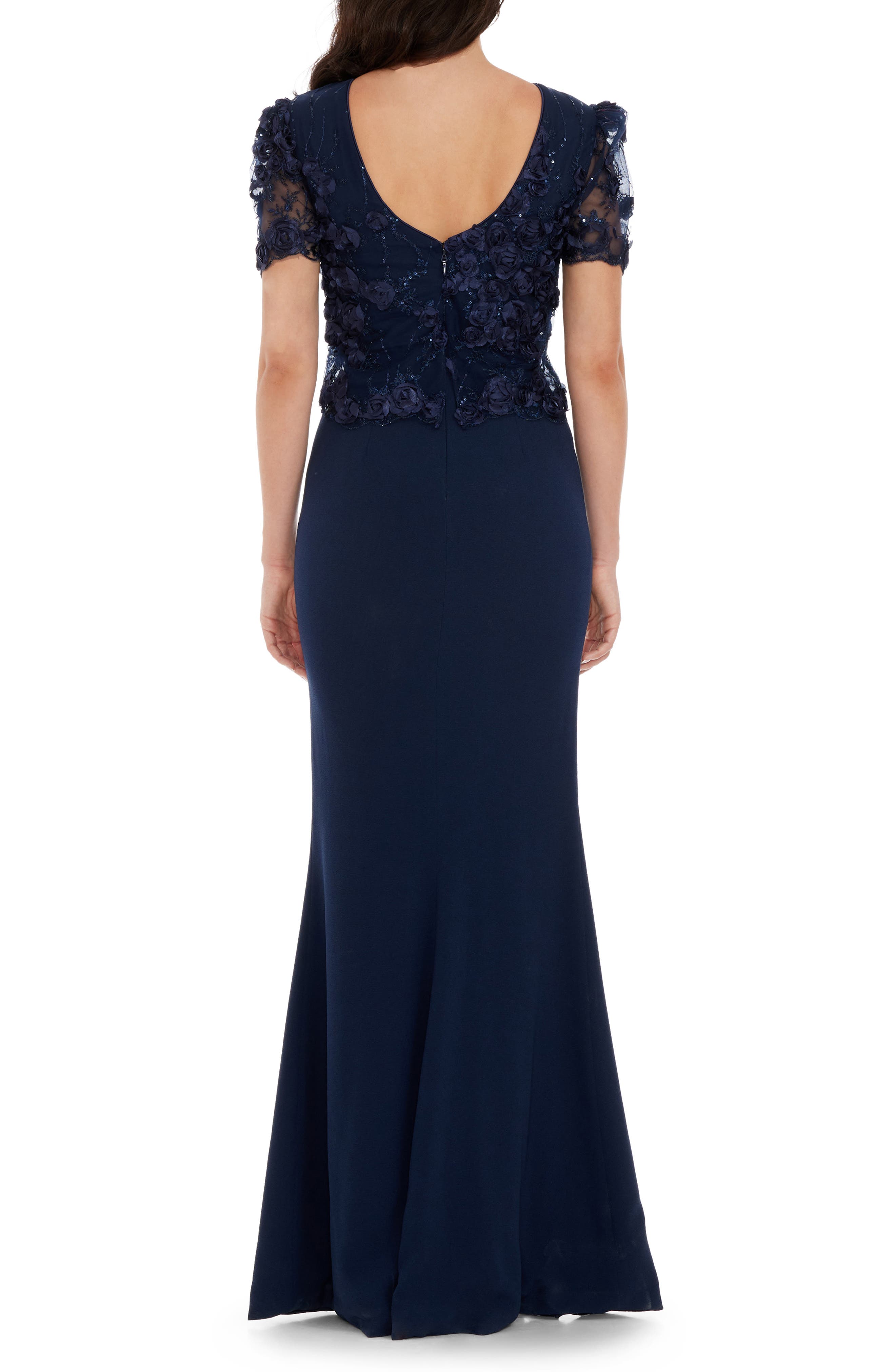 Dress the Population Ramona Embellished Side Slit Gown