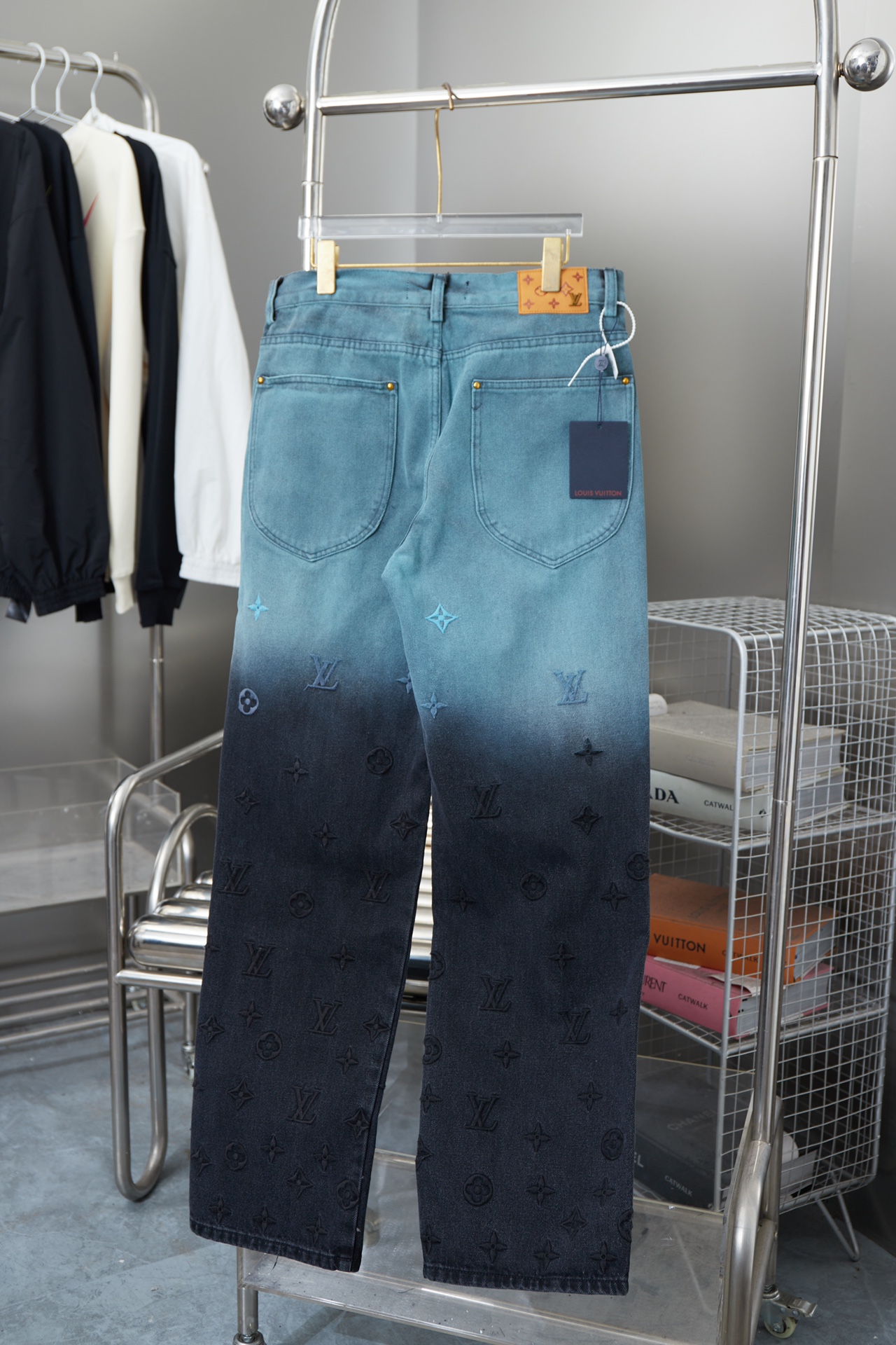 Stylish Gradient Embroidered Jeans