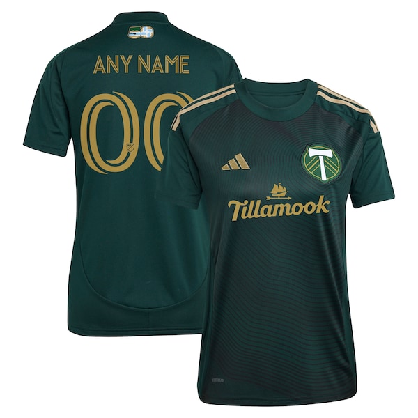 Portland Timbers adidas Women's 2025 Forever Green & Gold Replica Custom Jersey - Green