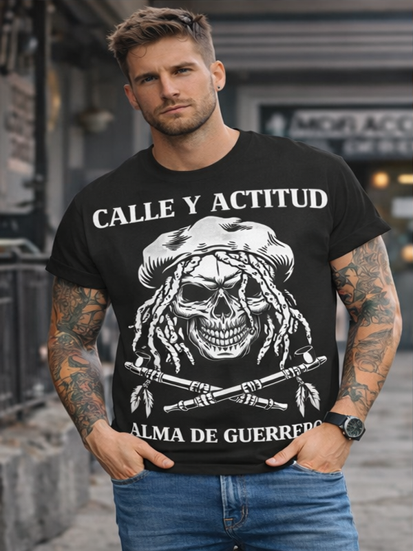 Remera “Alma de Guerrero” – Calle y Calavera
