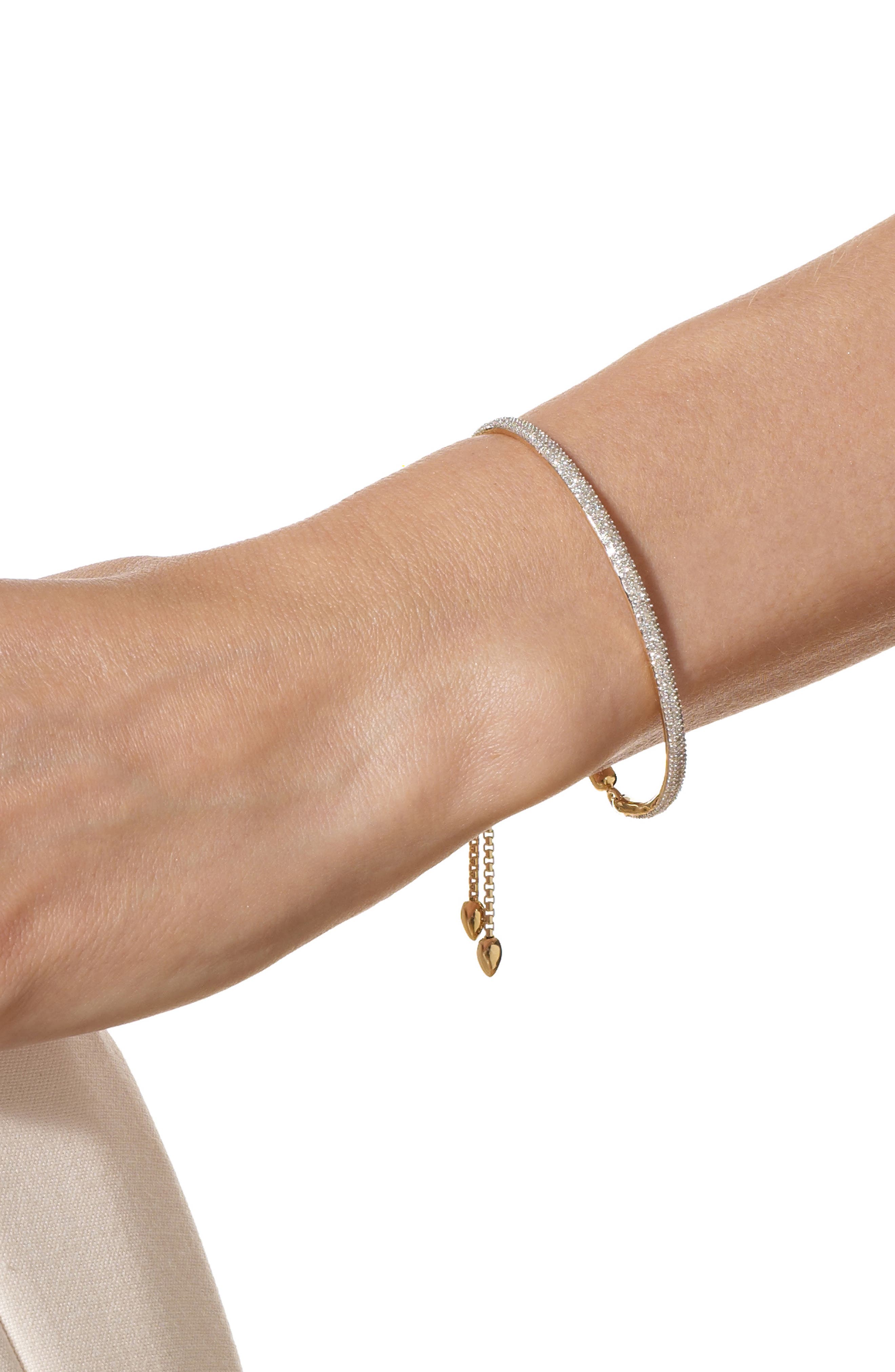 Monica Vinader Fiji Diamond Pavé Toggle Petite Bracelet