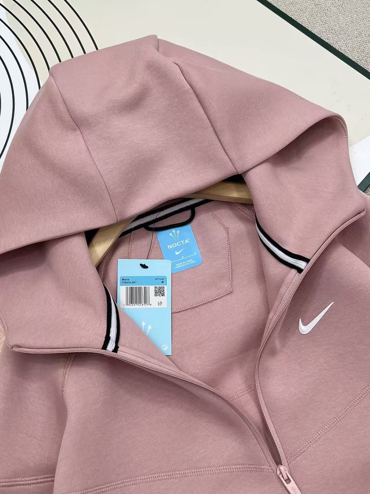 Nike Sportswear x NOCTA Tech Fleece Full Zip Hoodie & Joggers Set Palest Pink