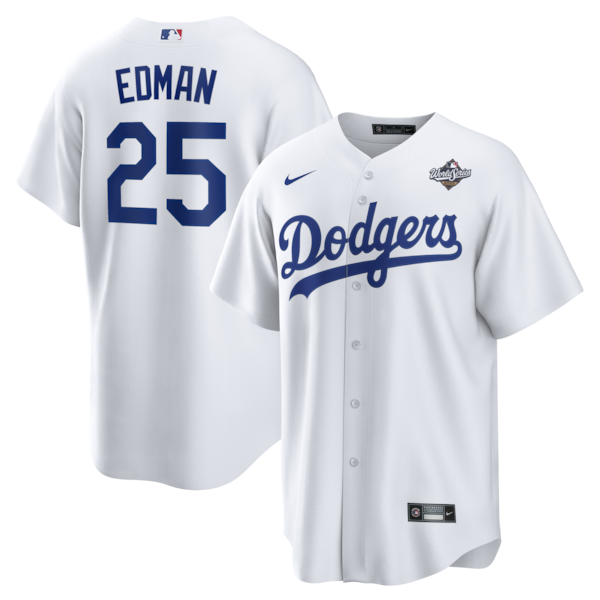 Tommy Edman Los Angeles Dodgers Nike 2025 World Series Home Replica Player Jersey - White