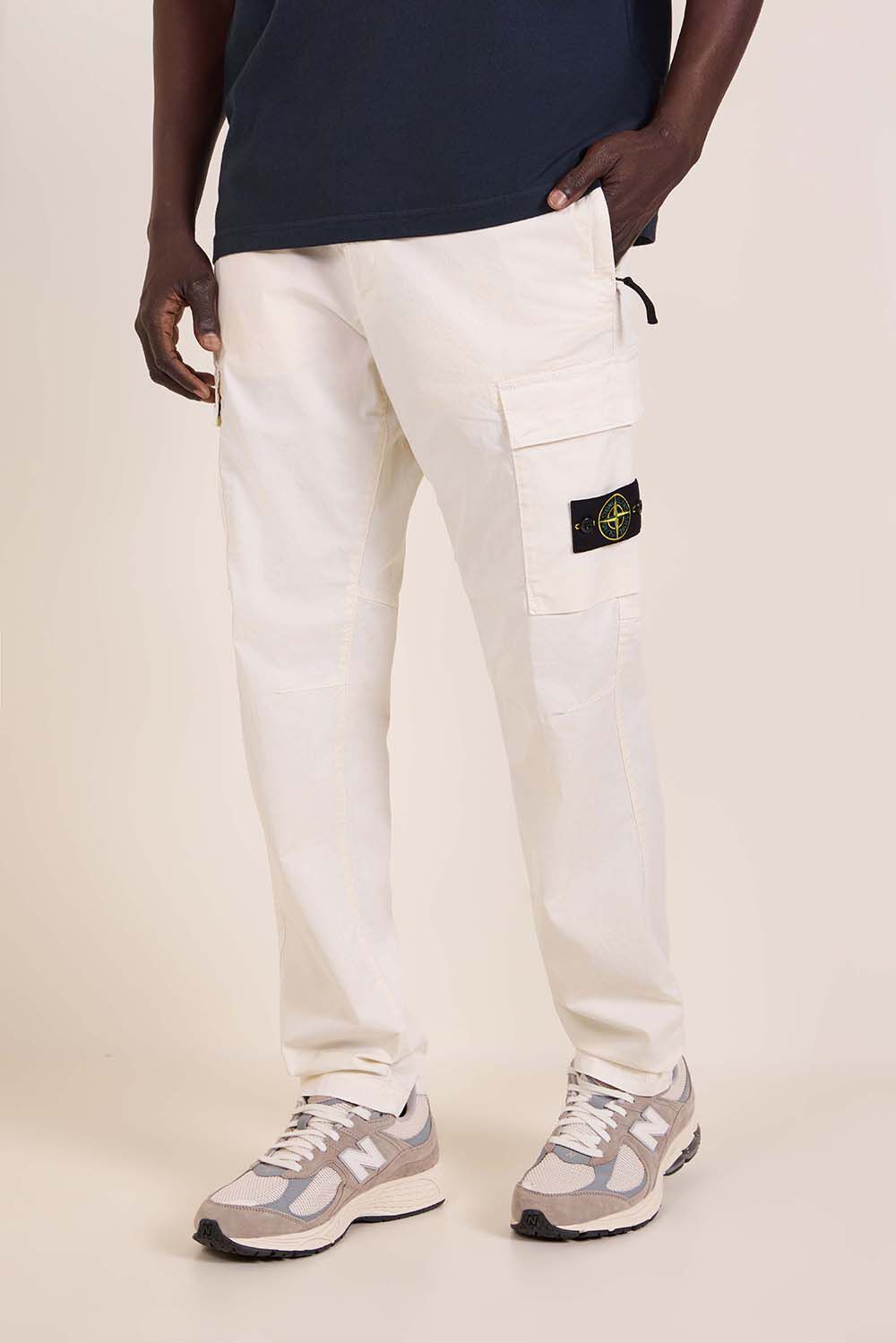 STONE ISLAND מכנסי קרגו בגזרה רגילה