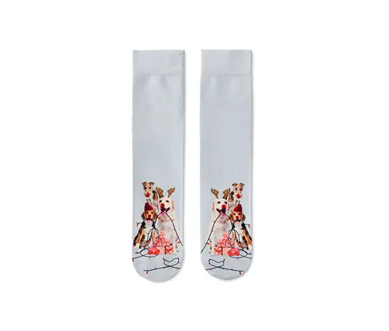 1 Paar bedruckte Socken