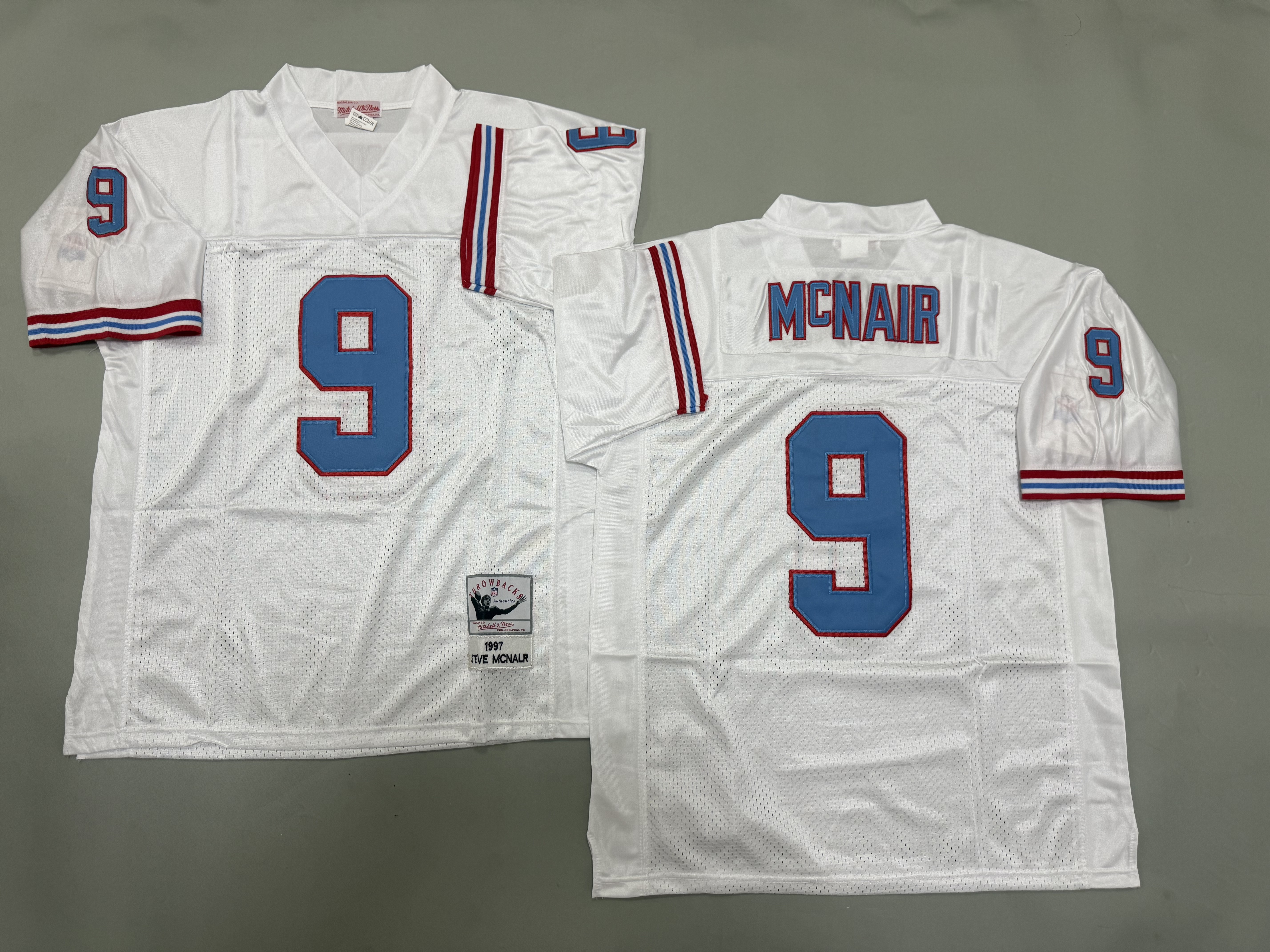 Steve McNair Houston Oilers Authentic Throwback Retired Player Jersey