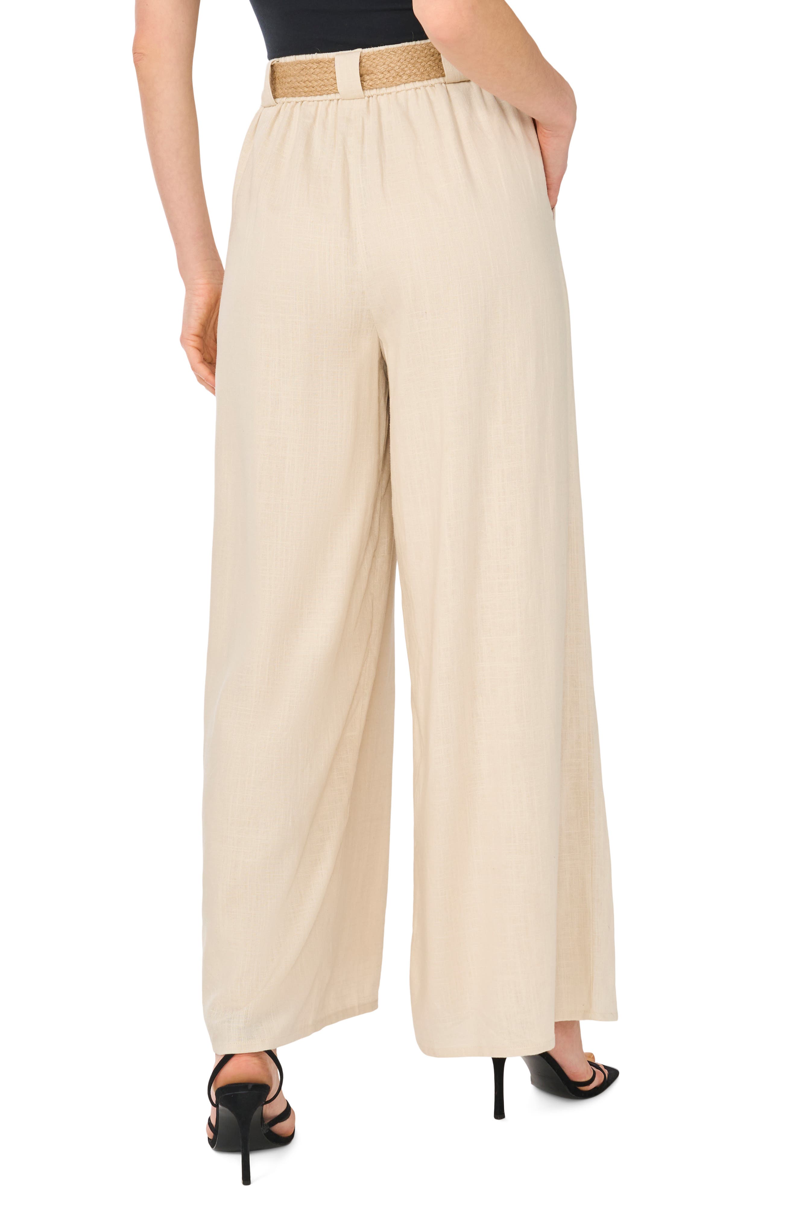 Halogen® Wide Leg Belted Pants