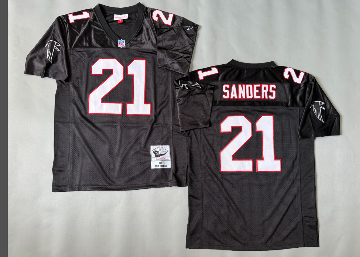 Deion Sanders  Atlanta Falcons Authentic Throwback Retired Player Jersey