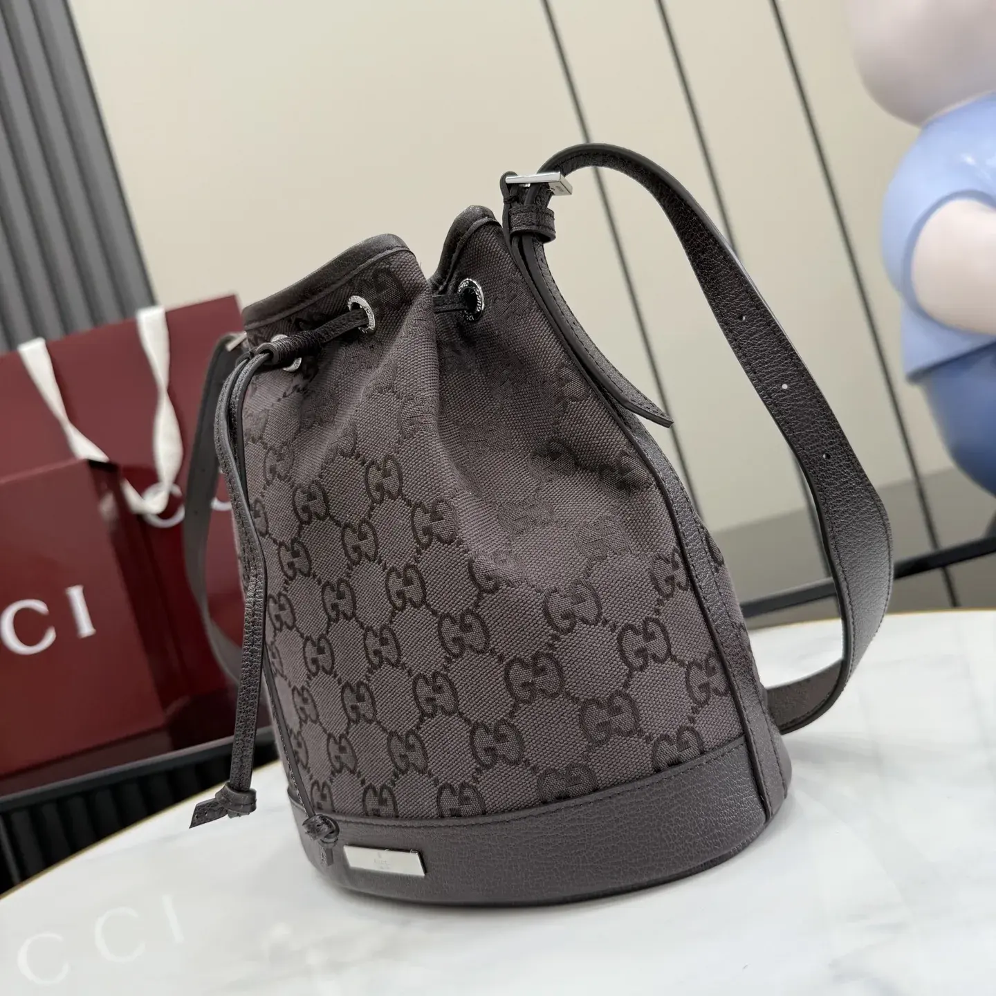 Gucci Brown Generation Canvas and Leather Crossbody Bag product photo from LabelPicks