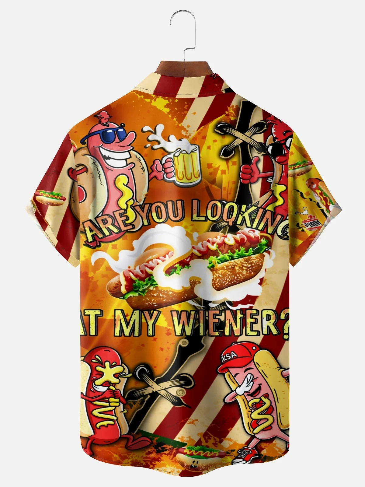 Men's printed shirts Funny Pattern  Holiday Hawaiian Shirt