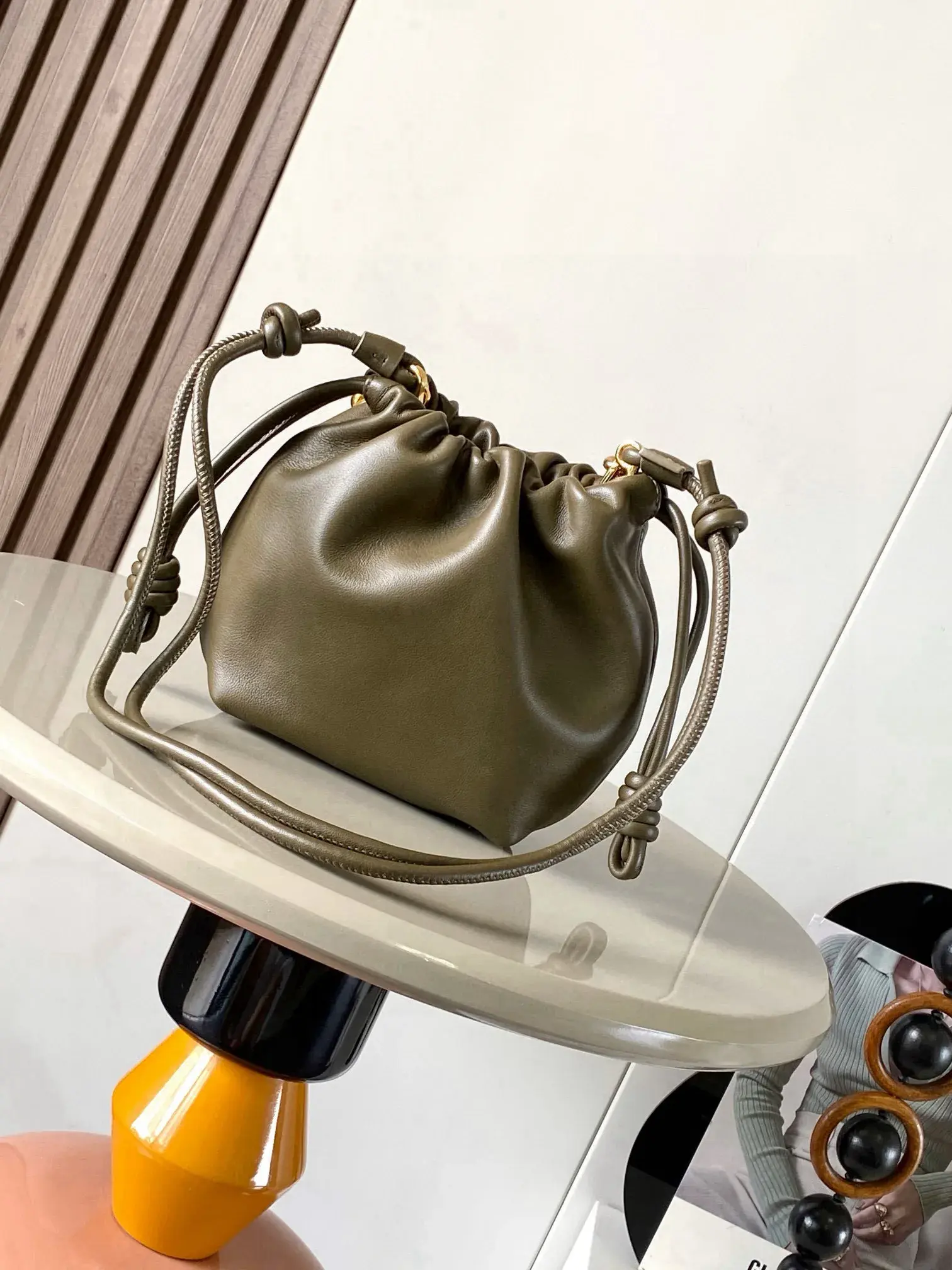 Loewe Flamenco Lambskin Bucket Bag product photo from LabelPicks