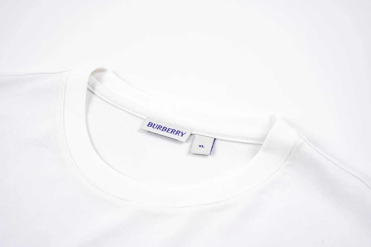 Burberry White Check Pocket Crewneck T-Shirt product photo from LabelPicks