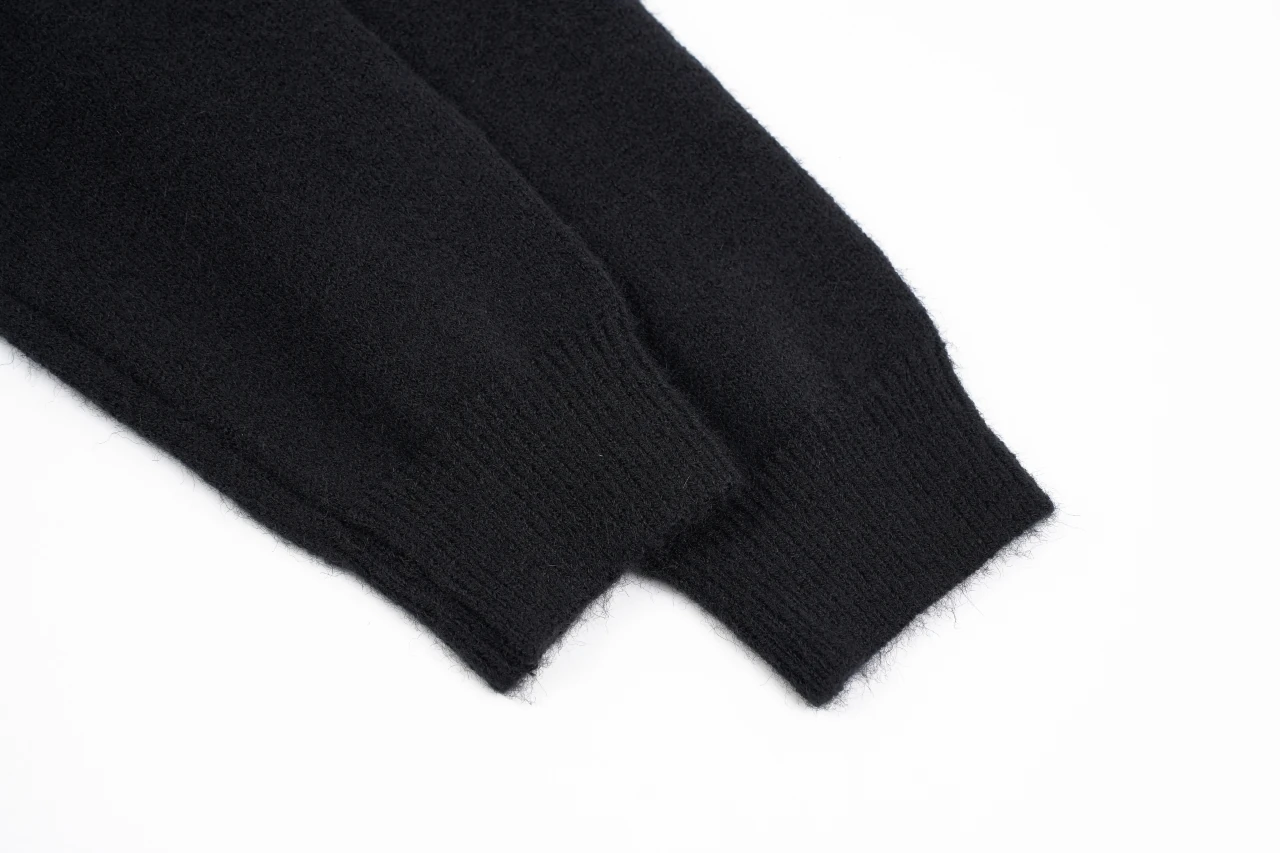 Prada Black Knit Cardigan with Back Triangle Logo product photo from LabelPicks