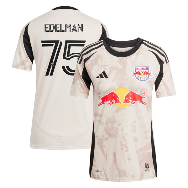 Daniel Edelman New York Red Bulls adidas Women's 2025 Stone Kit Replica Player Jersey - Tan