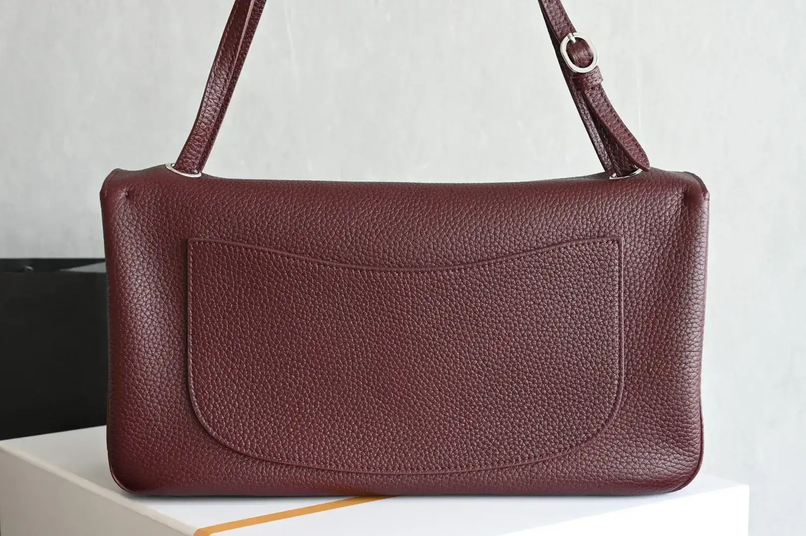 Chanel Burgundy Grained Leather Shoulder Bag product photo from LabelPicks