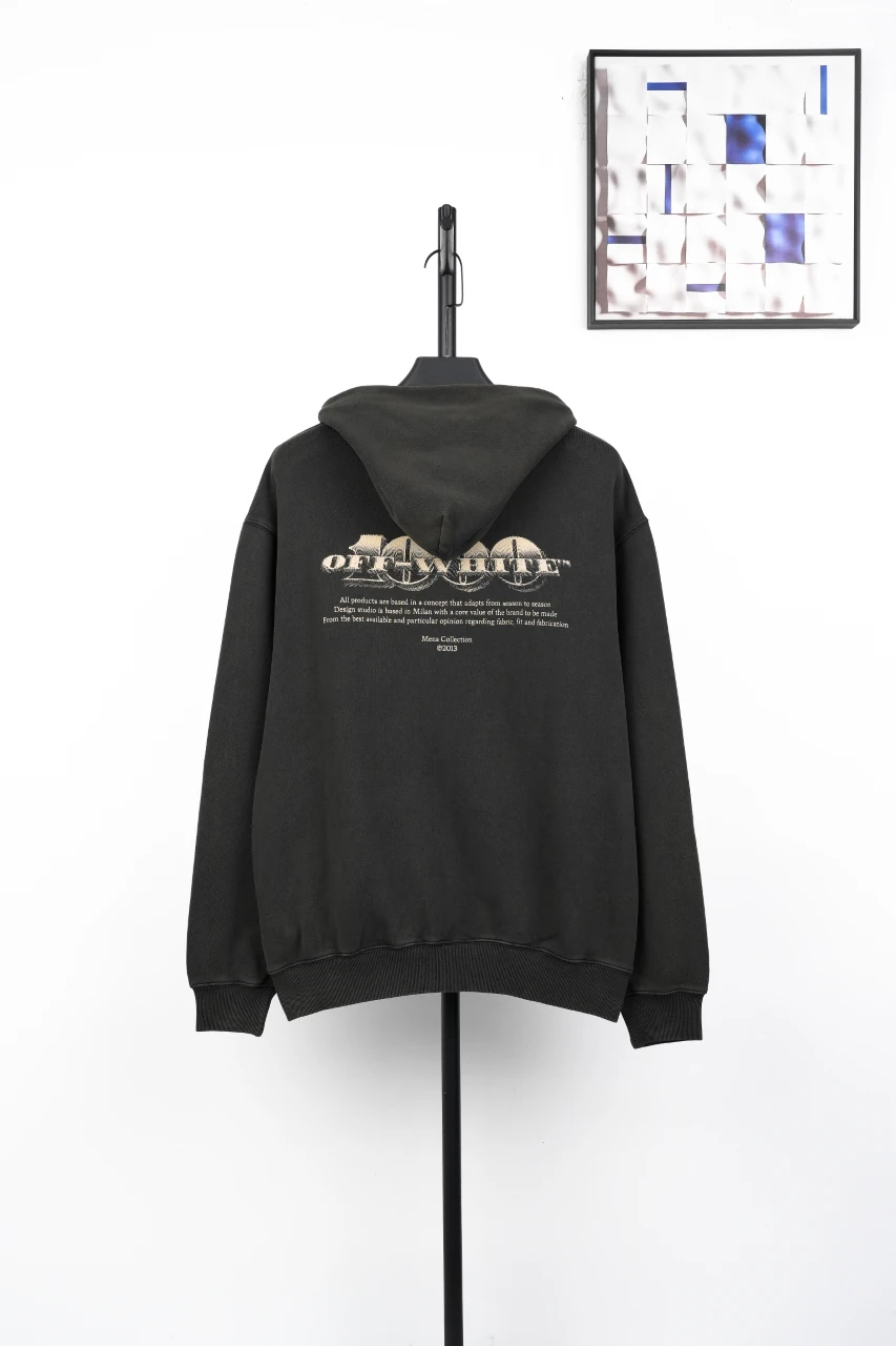 Off-White Black Saint Matthew Painting Graphic Hoodie product photo from LabelPicks